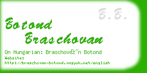 botond braschovan business card